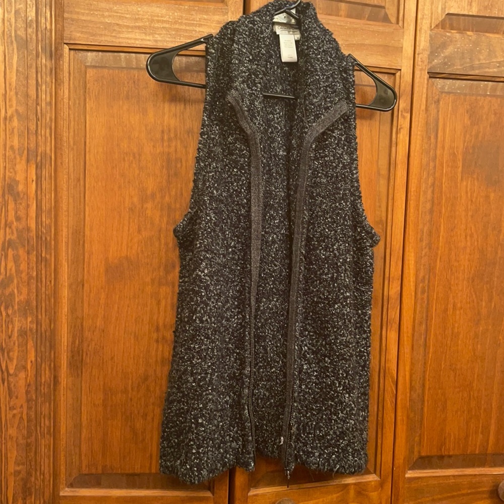 Coldwater Creek Black/White Sweater Vest